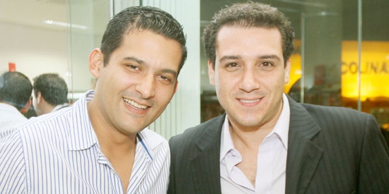 Ricardo Franchini e Fauze Harriz em coquetel durante a semana